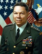 הגנרל קולין פאואל, אשר שימש כשר החוץ האמריקני אך לא היה יכול לכהן כשר ההגנה.