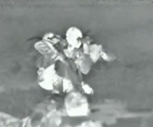 כוח סיירת גולני, כפי שתועד במצלמת לילה, בפעולה בלבנון בשנת 1998, (מקור: Youtube).